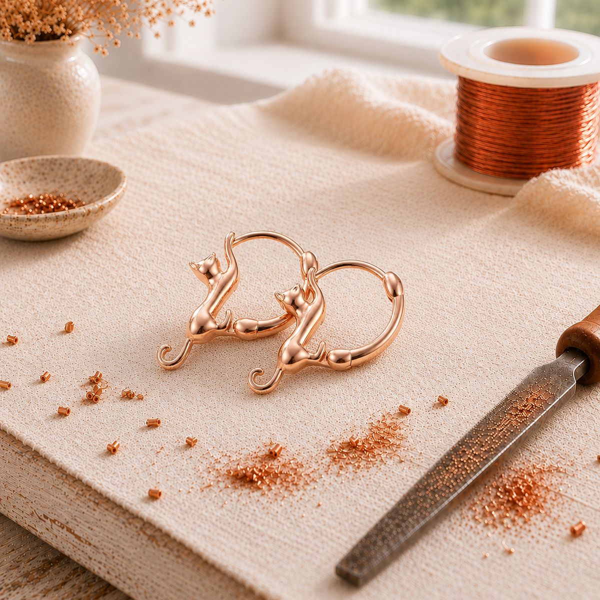 Boucles d'oreilles Volute