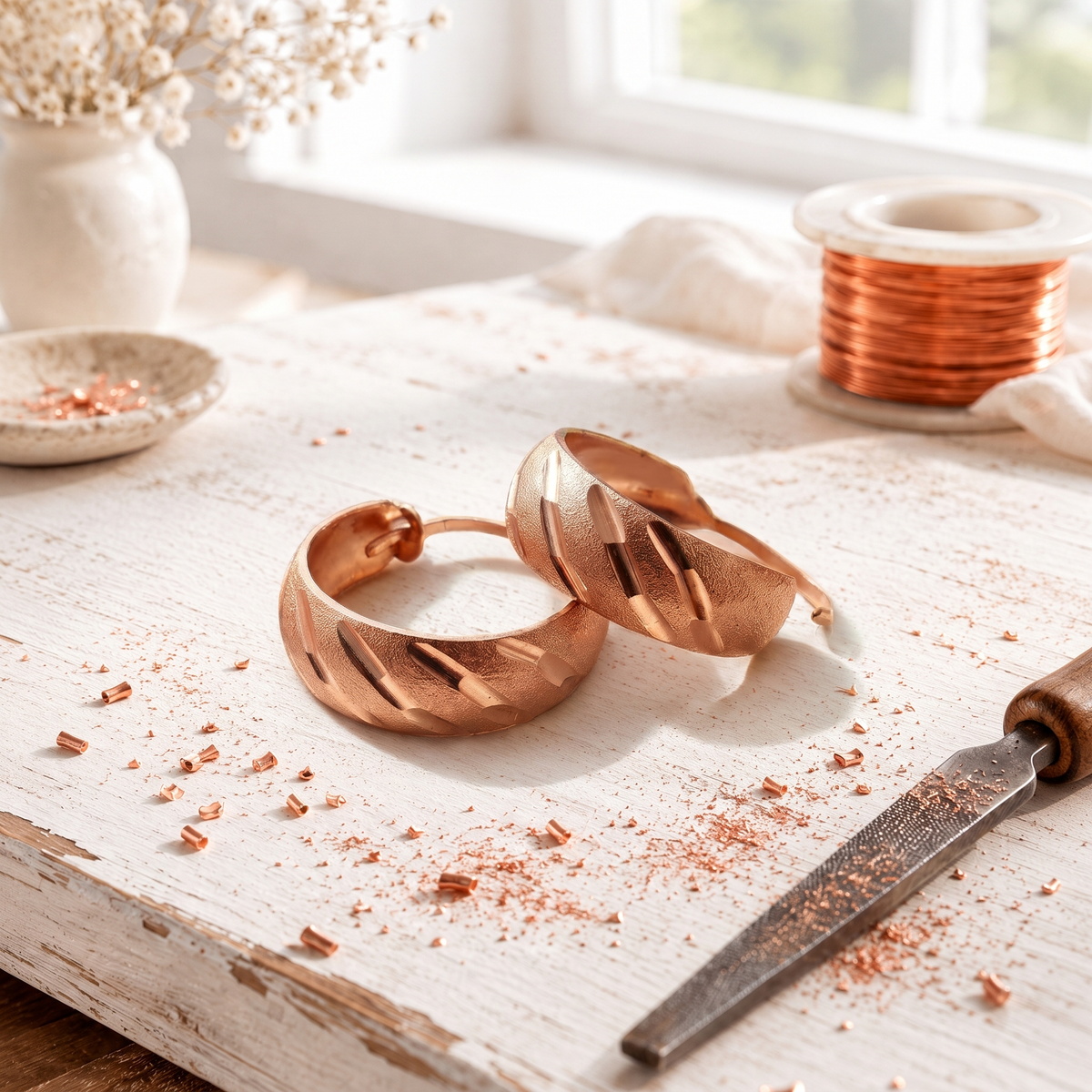 Boucles d'oreilles Contraste