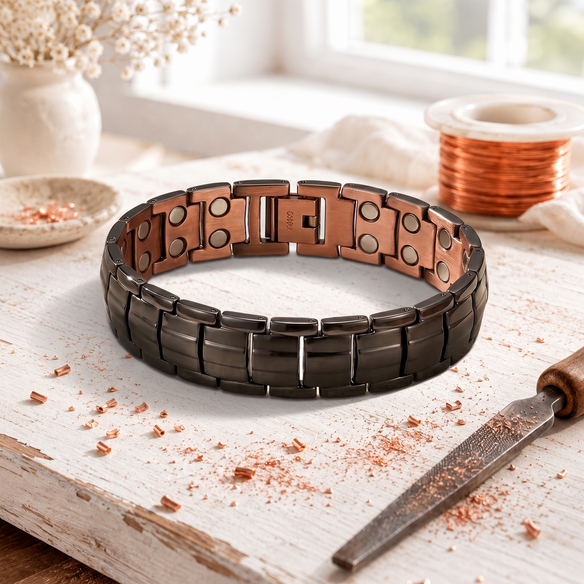 Bracelet Obsidienne pour homme