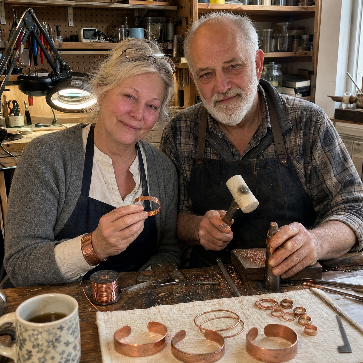 Jan et Eva dans leur atelier Obrázek